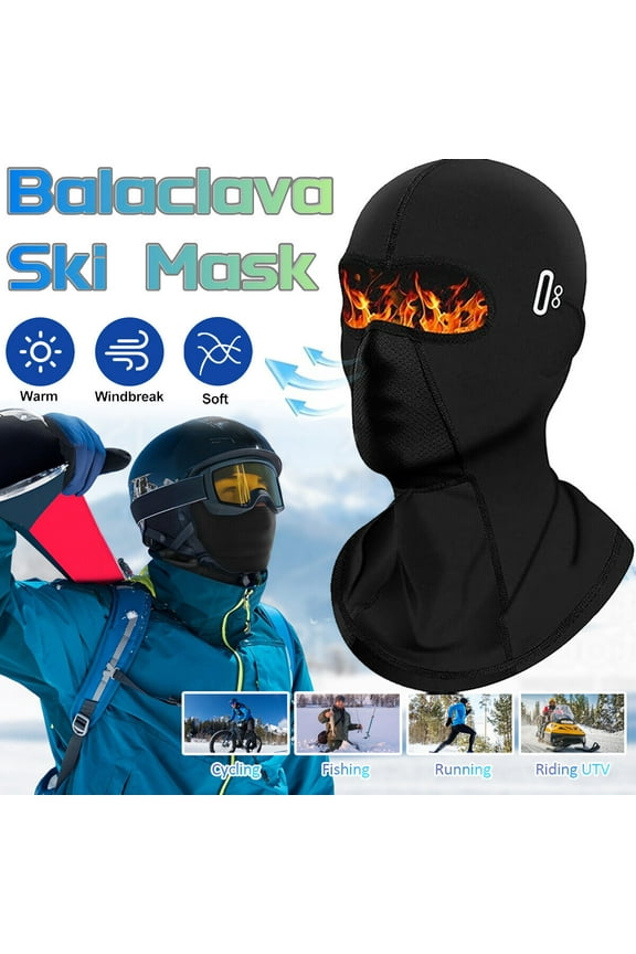 1PC Unisex Balaclava Full Face Mask Fleece Windproof Neck Warm Winter Thermal Hood Ski Mask