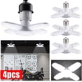 thumbnail image 1 of CURUK 4-Pack Deformable LED Garage Light Bulb , Adjustable Multi-Panel Ceiling Fixture, Super Bright LED Shop Lights for Workshop, Attic, Storage Room, E27 Base, 1 of 7