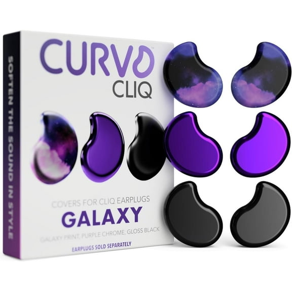 CURVD Cliq™ Earplug Covers – Interchangeable, Swappable, and Stylish Replacement Covers for CURVD Cliq™ Earplugs, Effortless Design Changes, Personalization & Customization at Your Fingertips