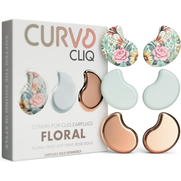 CURVD Cliq™ Earplug Covers – Interchangeable, Swappable, and Stylish Replacement Covers for CURVD Cliq™ Earplugs, Effortless Design Changes, Personalization & Customization at Your Fingertips
