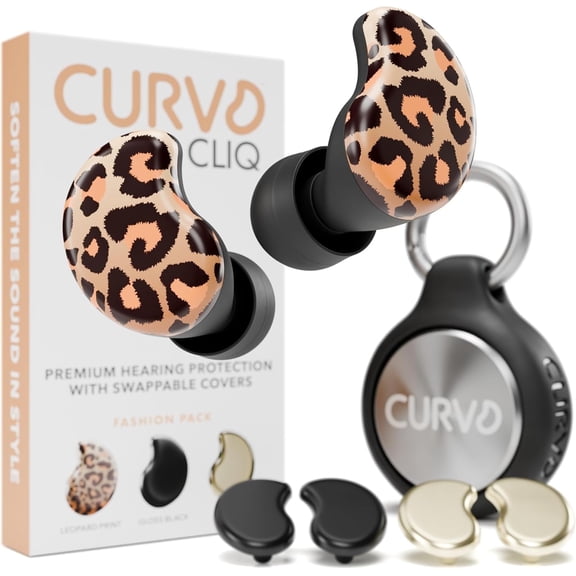 CURVD Cliq Earplugs with Swappable Covers, Stylish Noise Reduction for Concerts, Noise Sensitivity & More (Fashion)
