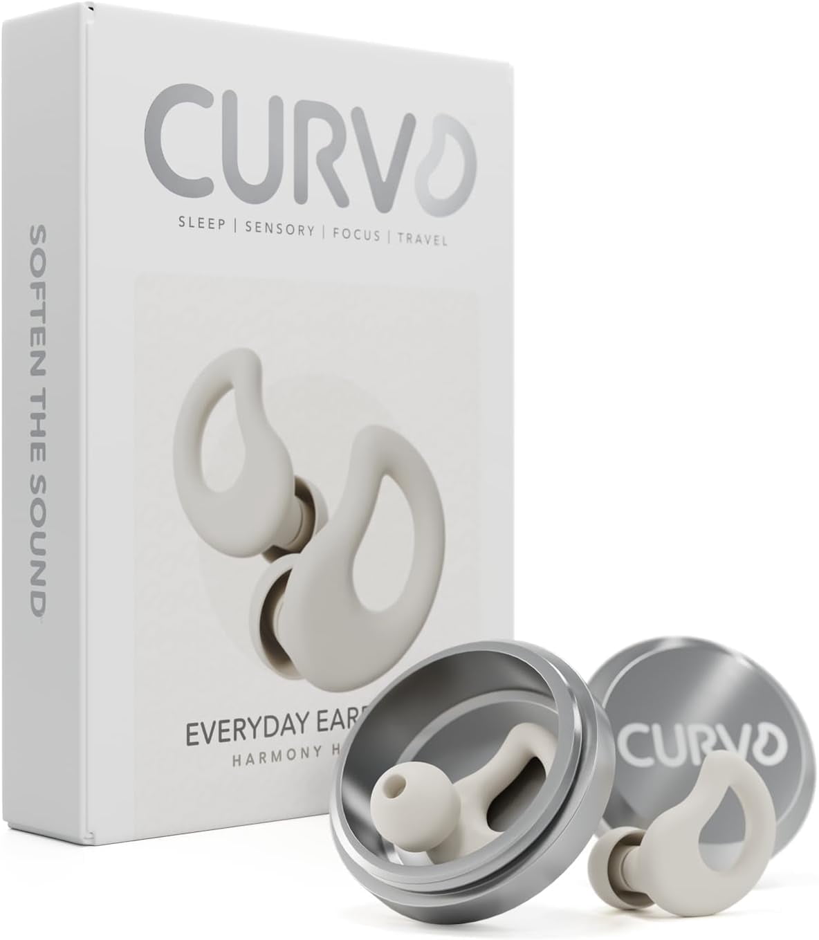 CURVD Ultra Soft Premium Silicone Earplugs for Sound Canceling ...