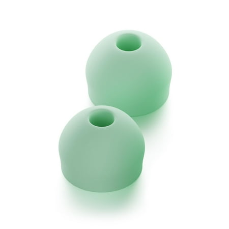 CURVD XXS Earplug Tips Replacement Set: Soft Flexible Silicone Noise-Reducing Eartips (Mint)