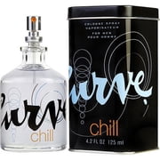 CURVE CHILL Cologne Spray for Men 4.2 oz Invigorating Blend for Modern Man
