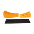 thumbnail image 1 of Hyper Tough Curved Plastic Level Ramp with Wheel Chock for Vehicles, 1 of 10