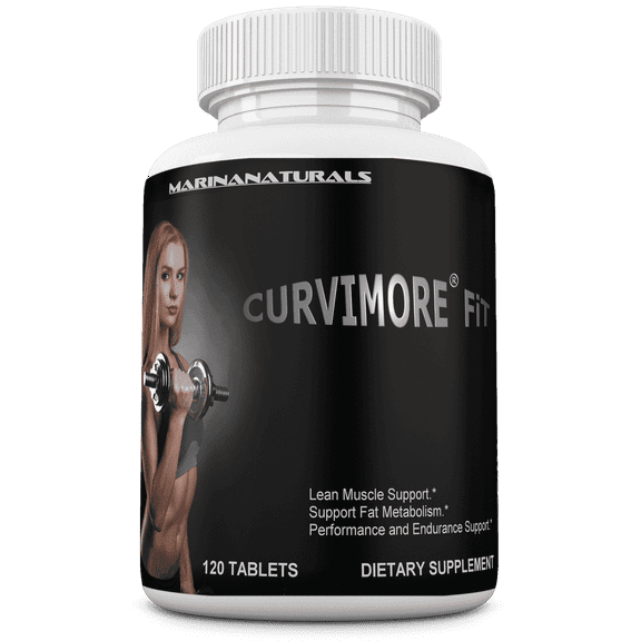 CURVIMORE FiT Women Gym Supplement. Voluptuous Curvy Body Beauty Gym Vitamins.