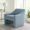 Better Homes & Gardens Emerson Curvy Accent Chair, Soft Blue