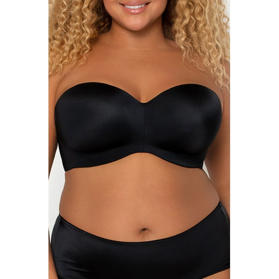 CURVY COUTURE Black Hue Smooth Multi-Way Uplift Bra , US 42DDD, UK 42E, NWOT