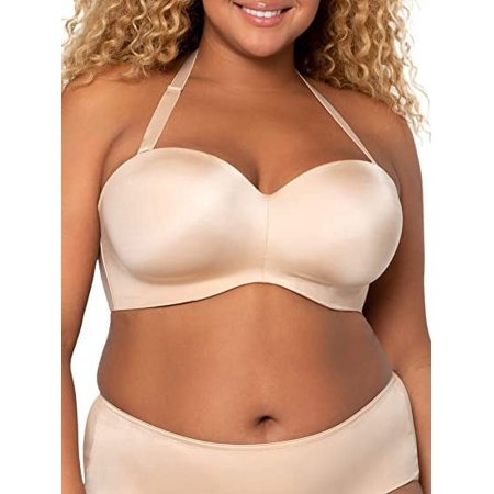 CURVY COUTURE Champagne Nude Smooth Multi-Way Uplift Bra, US 44D, UK 44D, NWOT