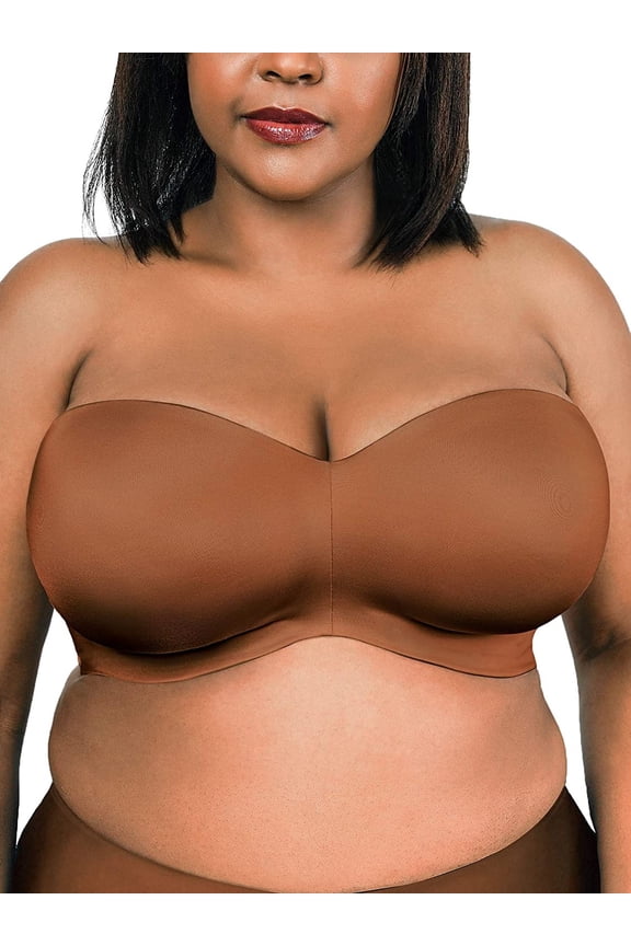 Chocolate Strapless Multi-Way Uplift Bra, US 44D, UK 44D, NWOT