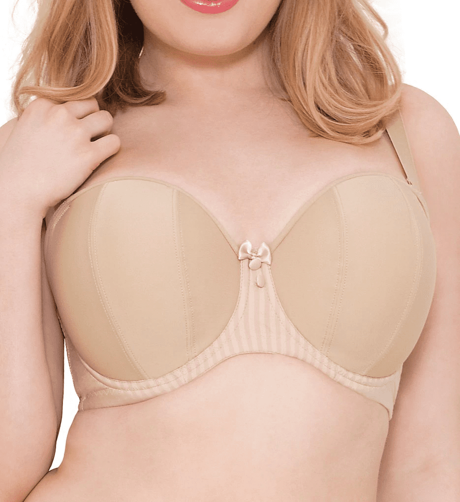 CURVY KATE Biscotti Luxe Strapless Multiway Underwire Bra, US 32M, UK 32J,  NWOT 