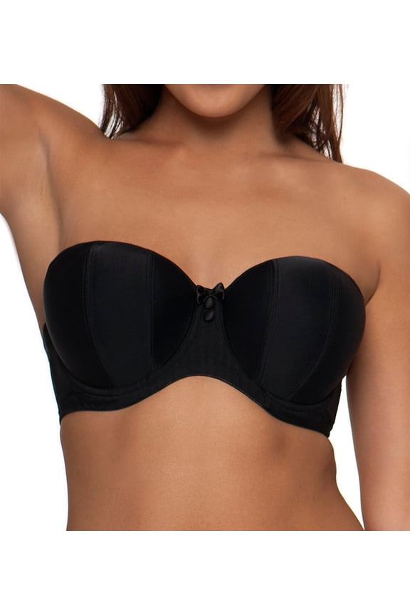 Black Luxe Strapless Multiway Underwire Bra, US 28DD, UK 28DD, NWOT