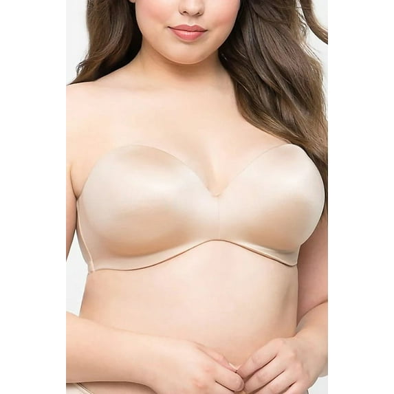 CURY COUTURE Champagne Smooth Strapless Multi-Way Bra, US 42D, UK 42D, NWOT