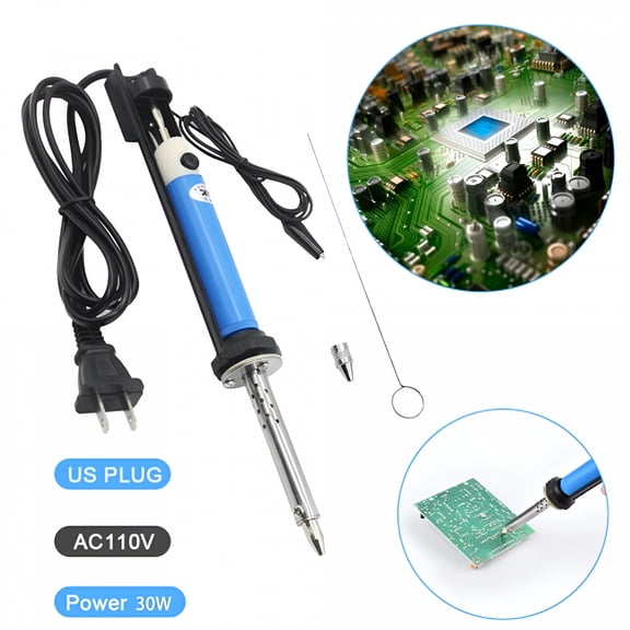 CURYMAY 110V Electric Solder Sucker Desoldering Pump, 80W Welding Iron Tool with LCD Display for Electronics, Circuit Repair