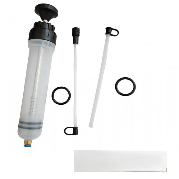 CURYMAY 200Cc Automotive Fluid Extractor Pump,Manual Oil Change Syringe with 2Pcs 22Cm Pvc Suction Tubes