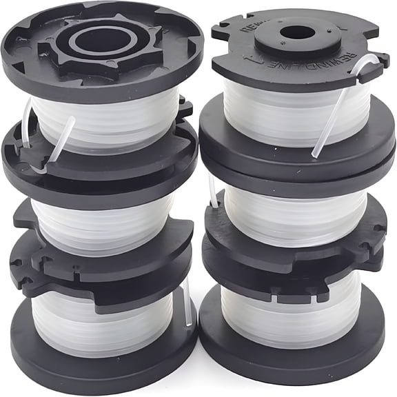 CURYMAY 2026 New 0.065" 16 Feet String Trimmer Line,20V Max Weed Wacker String Trimmer Spool Replacement,6 Pack for Garden, Lawn, Yard