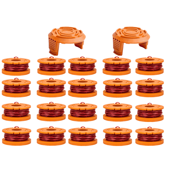 CURYMAY 2026 New 20Pcs Trimmer Line Durable and Long-Lasting 095 Trimmer Line Havy Duty High Performance Plastics Replacement Spool for Grass Weed Brush Hedge