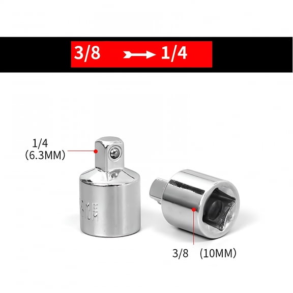 CURYMAY 2026 New 3/8 Inch to 1/4 Inch 1/2 Inch Drive Ratchet Converter Socket Adapter Converter Reducer Air Impact Socket Wrench Adapter Hand Repair Tool