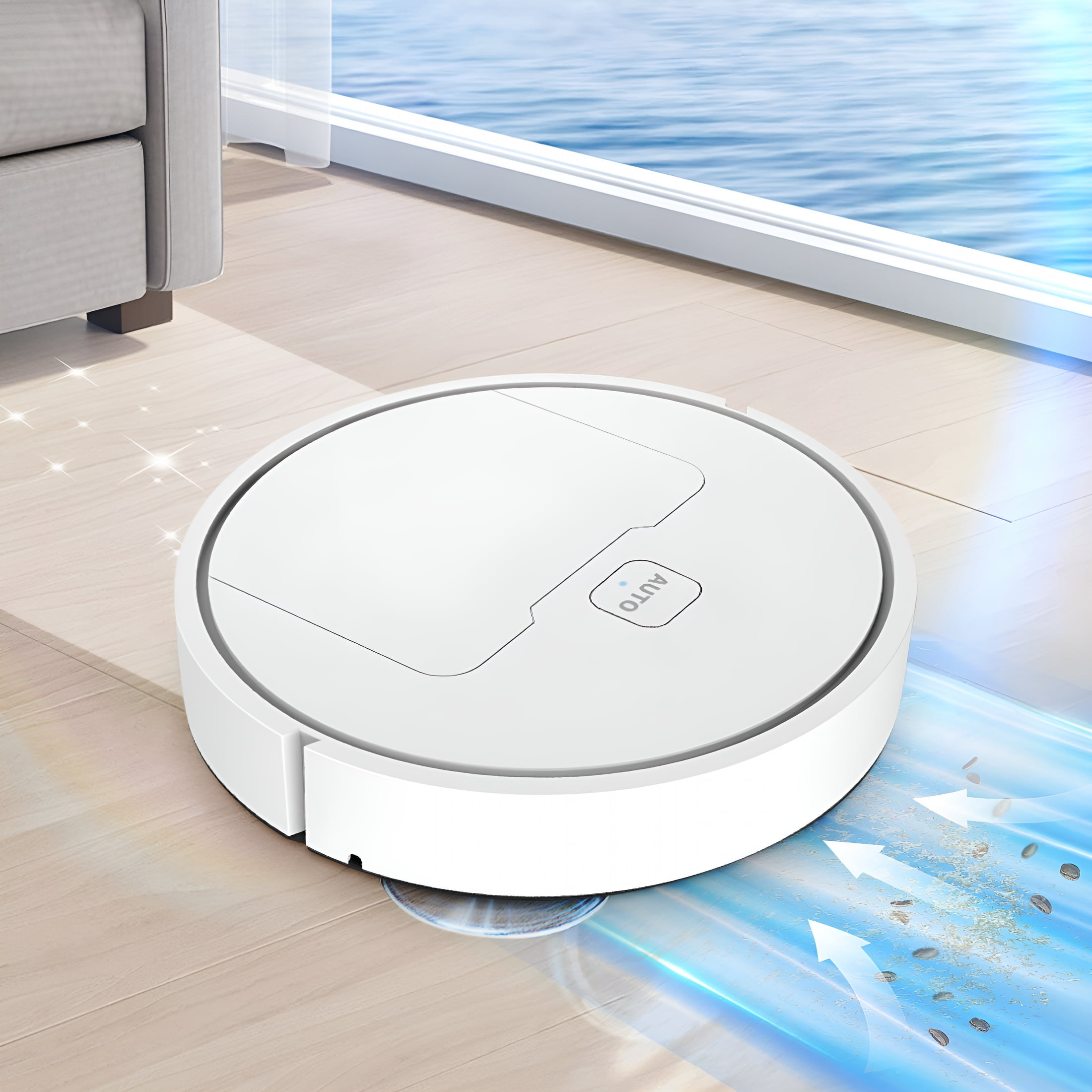 Robotic Vacuum Mop Mi Home Vacuum Cleaner Xiaomi E10 White Smart