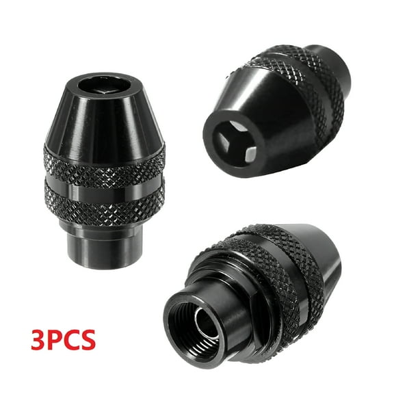 CURYMAY 2026 New 3Pc Keyless Chuck Multi Quick Change Keyless Chuck Universal Chuck Replacement for Rotary Tools for Drilling, Grinding, Polishing, Diy Projects
