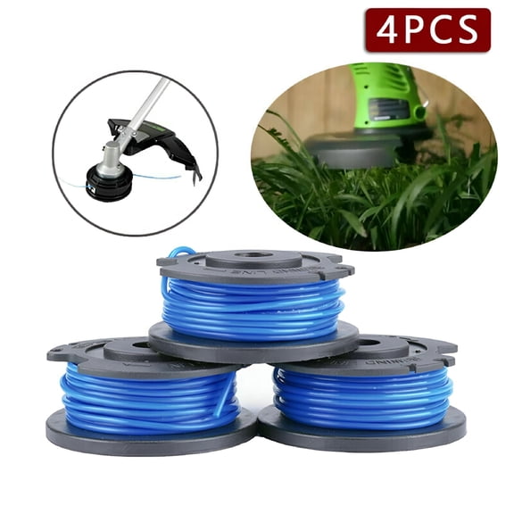 CURYMAY 2026 New 4 Pcs Replacement .065 Single Line String Trimmer Spools, for Lawn Trimming, Garden Maintenance, Weed Control, Outdoor Cleaning.