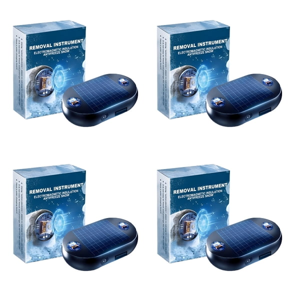 CURYMAY 2026 New 4Pcs Advanced Electromagnetic Snow Removal Device for Cars Car Defroster and Ice Remover for Winter,Clear Windshield and Glass,No Chemicals Required Car Snow Removal