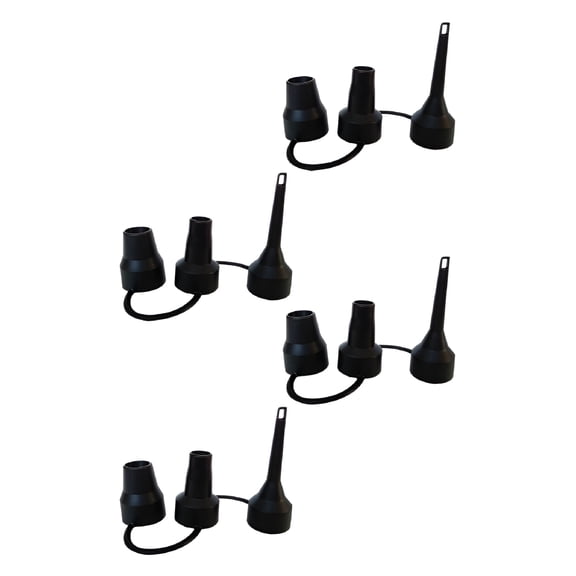 CURYMAY 2026 New 4Pcs Inflatable Pump Nozzles Air Pump Inflator Nozzles Plastic Replacement Nozzles for Pumping,Inflating,Balls,Air Mattresses,Toys,Camping