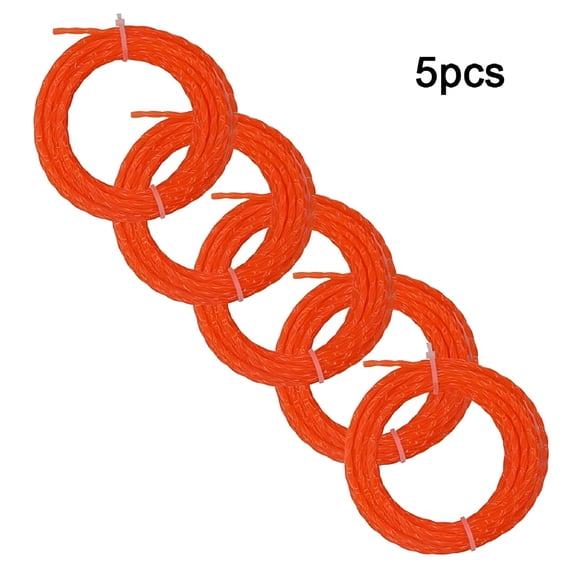 CURYMAY 2026 New 5-Pack Compatible Trimmer Line .095" 15Ft Per Roll for Lawn Care, Garden Trimming, Yard Maintenance, Weed Control