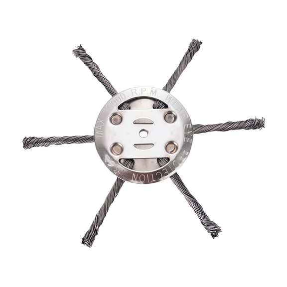 CURYMAY 2026 New 6 Inch Steel Wire Brush Cutter Trimmer Head,Weed Wacker Attachments Heads,Wired Trimmer Head Replacement for Electric Battery Powered Cordless String Trimmer,Weed Eater