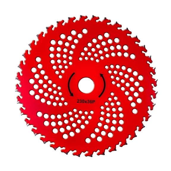CURYMAY 2026 New 9 X 36 Teeth Carbide Tipped Brush Cutter Blades,Weed Eater Blades,Weed Wacker Blade for Brush Cutter for Lawn, Garden, Yard, Grass Trimming, TrimmerRed Saw Blade