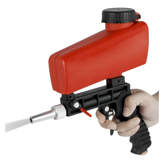 CURYMAY 2026 New Adjustable Sandblasting Gun Portable Sand Blaster Sand Blasting Machine Small Handheld Pneumatic Blasting Gun,Wide Use for Workshop,Metalworking,Diy,Home Repair,Automotive