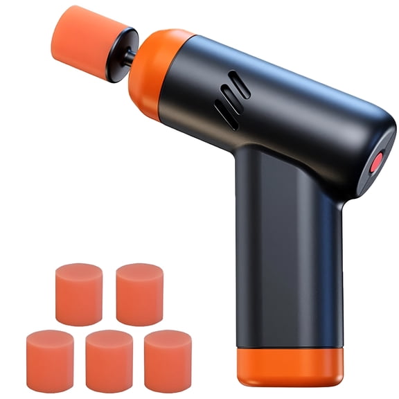 CURYMAY 2026 New Buffer Polisher Car Buffer Cordless Polisher 2 Speed Adjustable Polishing Machines Handheld Car Waxing Machine 5 Polishing Pads Mini Polisher for Car Detailing Black One Size
