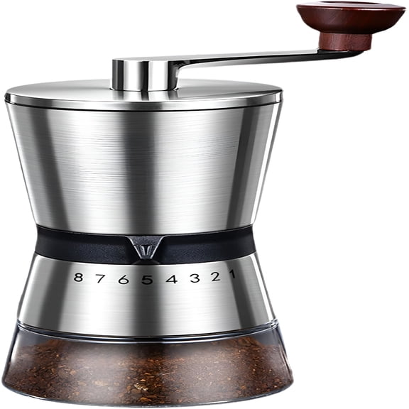 BPPEG Ceramic Burr Manual Coffee Grinder 8 Settings for Cold Brew Espresso