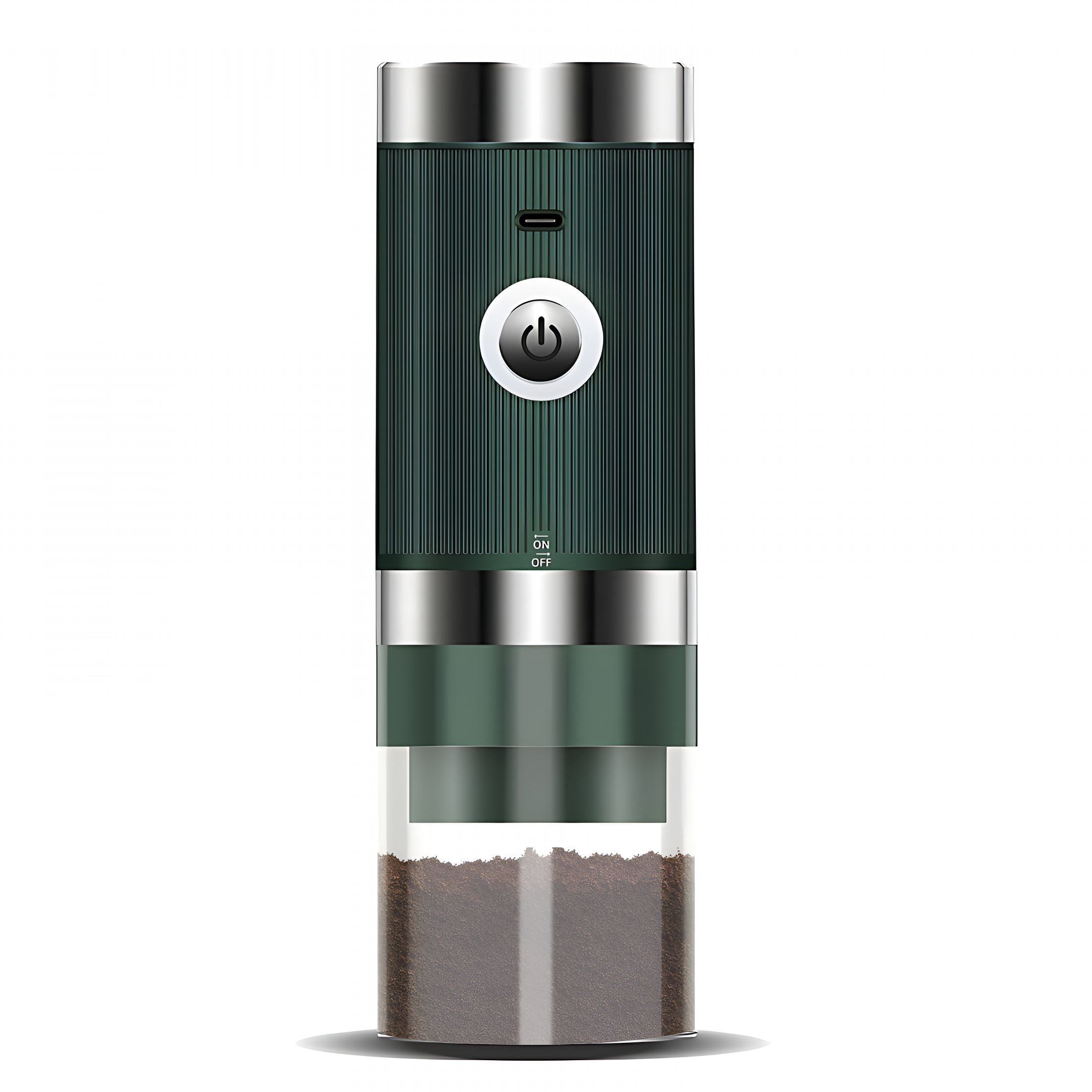 CURYMAY 2026 New Coffee Grinder Electric,Mini Conical Burr Mill,5 Level Adjustable Auto Stop Gravity Espresso Grinder,Cordless Coffee Grinder with Transparent Bin,Type-C Charging for Home Office