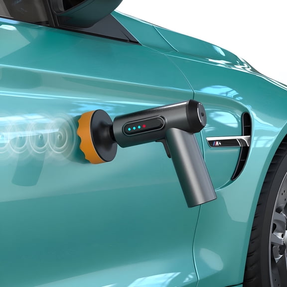 CURYMAY 2026 New Cordless Car Buffer Polisher,Polisher with 2000Mah Lithium Rechargeable Battery Brushless Polisher,Portable Polisher with Polishing Pads Kit for Waxing