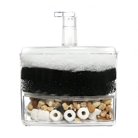 CURYMAY 2026 New Corner Filter Air Driven Ceramic for Fry Shrimp Nano Fish Tank Aquarium for Aquatic Pets, Small Tanks, Freshwater, Saltwater, Shrimp, Fish