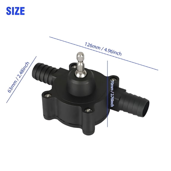 CURYMAY 2026 New Electric Drill Pump for Water Gasoline Oil Diesels Fluid Transfer Pump Mini Hand Self-Priming Quick Pumping Speed