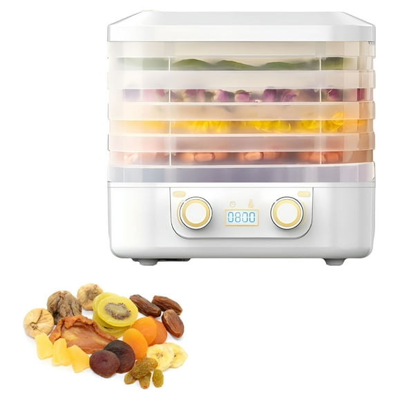 CURYMAY 2026 New Freeze Dried Machine for Candy,Dryer Machine for Home for Candy Snacks Airflow Food Dehydrator Machine with 6 Trays Jerky Dryer with Digital Adjustable Timer Temperature