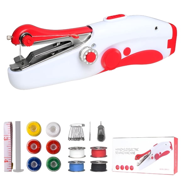 CURYMAY 2026 New Handheld Sewing Machine,Mini Portable Electric Sewing Machine for Adult,Fast Stitch Suitable for Fabrics,Clothes,Diy Home Travel for Sewing,Repairs,Quilting,Dressmaking,Crafts