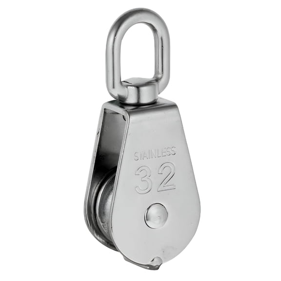 CURYMAY 2026 New Heavy Duty Single Pulley Rope Pulley with Stainless Steel Swivel Pulley Max 35-1000Kg for Hoisting, Lifting, Rigging, Construction