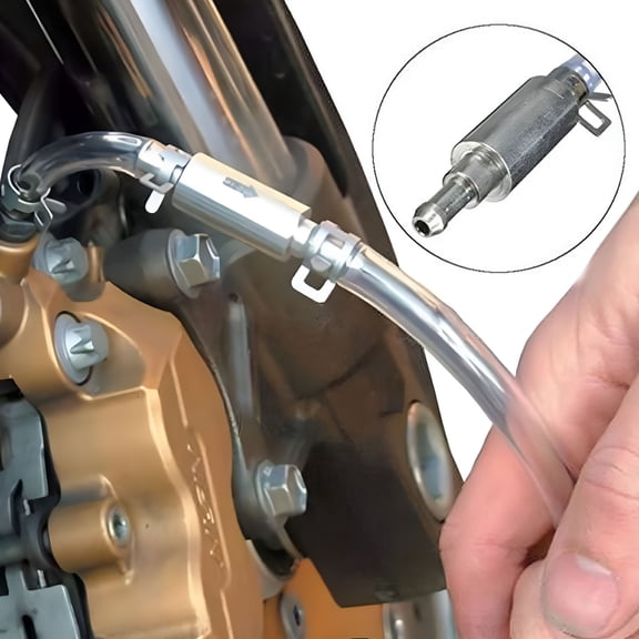 CURYMAY 2026 New Hydraulic Brake Bleeder Tool Lockable Automotive Brake Fluid Bleeder Bleeding Hose with Non Return One Way Check Valve for Car,Truck,Suv,Motorcycle,Atv