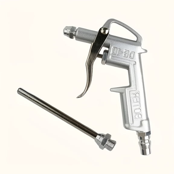 CURYMAY 2026 New Industrial Air Blow Gun with Brass Adjustable Air Flow Nozzle and 1 Steel Air Flow Extension,Pneumatic Air Compressor Accessory Tool Dust Cleaning Air Blower Gun-1 Pack