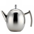 thumbnail image 1 of CURYMAY 2026 New Oval Short Mouth Coffee Maker Pot with Filter Durable Stainless Steel Moka Espresso Coffee Stovetop Tool Percolator Easy Operation Latte Machine Office Home Appliances, 1 of 7