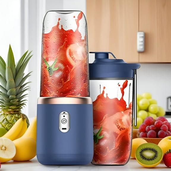 CURYMAY 2026 New Personal Blender for Smoothies Juice Portable Rechargeable Mini Bullet Blenders Cup,Blue for Travel, Office, Gym, On-The-Go, Healthy Drinks.