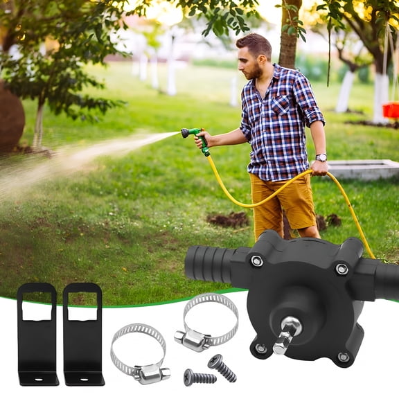 CURYMAY 2026 New Portable Water Pump for Household Use,Self-Priming Small Hand Drill Water Pump for Garden,Pool,Pond,And Emergency Water Transfer for Home,Garden,Emergency,Irrigation