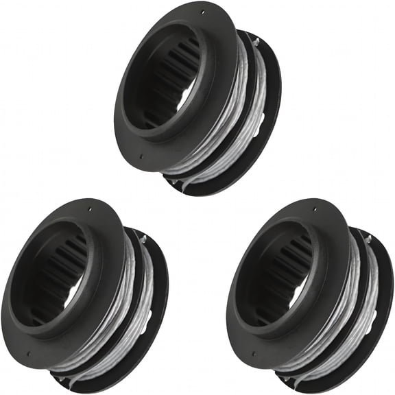 CURYMAY 2026 New Replacement Line Trimmer Spool for 40-Volt String Trimmer Models, 17 Feet 0.080-Inch, 3-Pack for Lawn Care, Grass Trimming, Garden Maintenance, Outdoor Work.