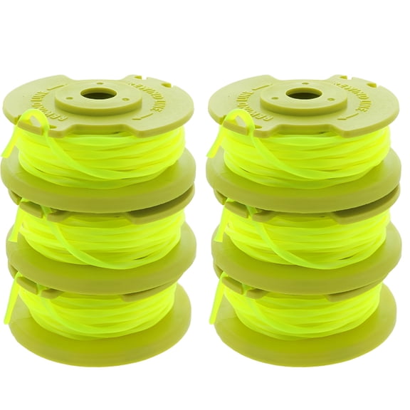 CURYMAY 2026 New Replacement Twisted 0.080 in String Trimmer Auto Feed Line Spools 6Pcs for Lawn, Garden, Yard Maintenance