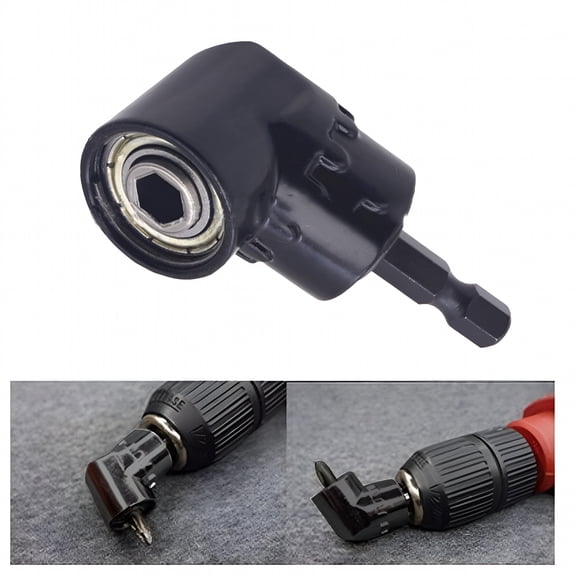 CURYMAY 2026 New Right Angle Drill Adapter Attachment Impact Driver Extension Hex Bit Socket for Furniture Assembly, Home Repairs, Diy Projects, Electronics 1/4"