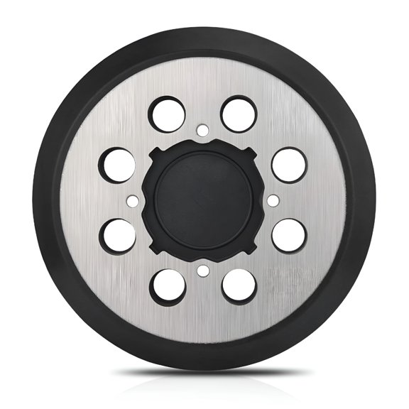 CURYMAY 2026 New Sander Pad, 5" 8 Hole Hook and Loop Orbital Sander Metal Pad Replacement(4 Screw Holes Sanding Part)
