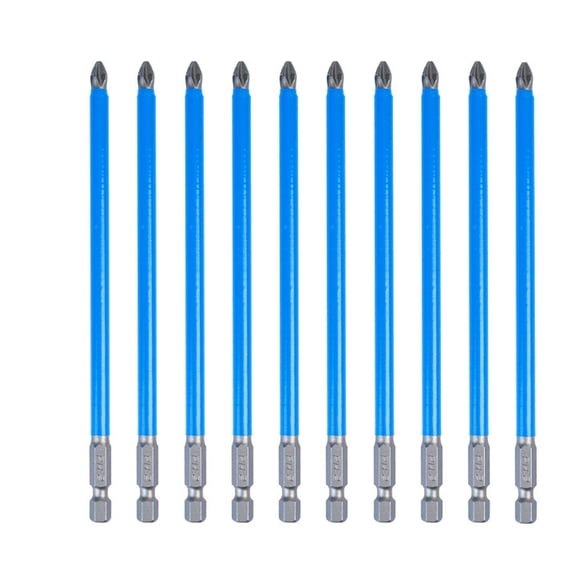 CURYMAY 2026 New Screwdriver Bit Set - 10Pcs 6-Inch Long Magnetic Ph2 Impact Driver Bits for Automotive,Electronics,Furniture,Home Repair,Diy Projects
